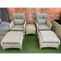 Sapcote Reclining Set in Natural Rattan