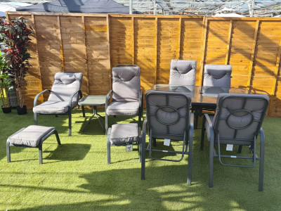 Powder coated store steel outdoor furniture