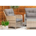 Sapcote Sofa Lounge Set in Grey Rattan 