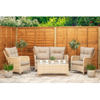 Sapcote Sofa Lounge Set in Natural Rattan