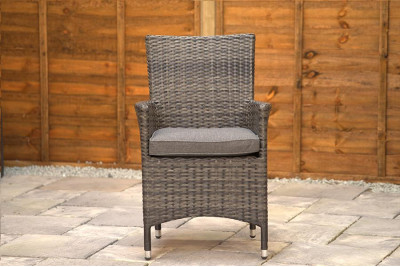 Sapcote  Companion Set in Stone Grey Rattan