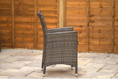 Sapcote  Companion Set in Stone Grey Rattan