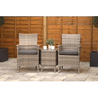 Sapcote Companion Set in Grey Rattan