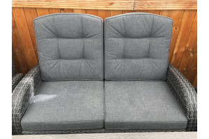Reclining Rattan Sofa - Single
