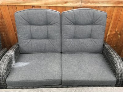 Reclining Rattan Sofa - Single