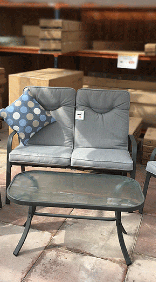 #AskGCS for Padded Steel 4 Piece Garden Furniture Set