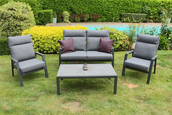 Deluxe Reclining Aluminium Lounge Set