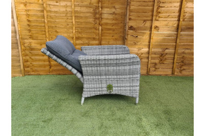Sapcote Reclining Set in Grey Rattan