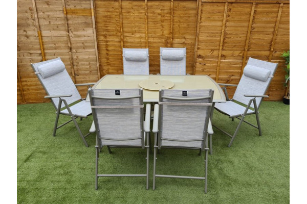 Sienna 6 Seater Reclining Dining Set