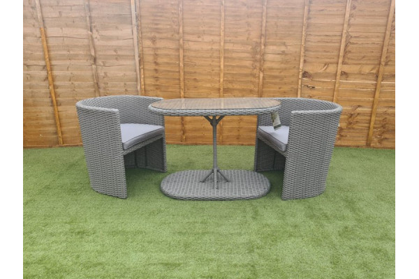 Croft 2 Seater Hideaway Set in Grey