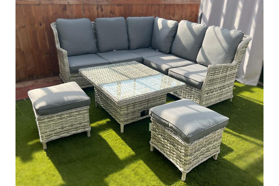 Compact corner garden furniture sale