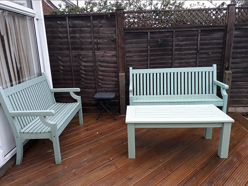 3 Seater Winawood™ Bench in Duck Egg - FREE UK Delivery