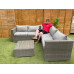 Luxury Rattan Corner Sofa Set in Grey