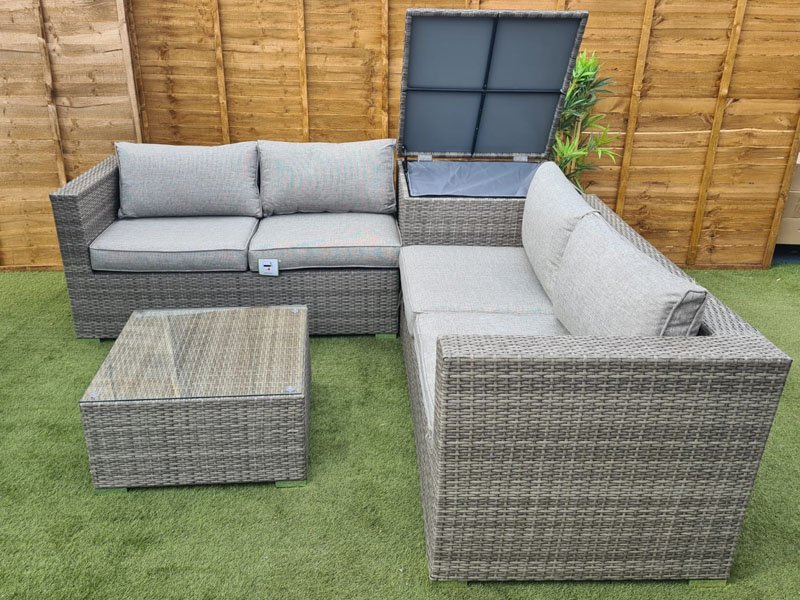 Garden sofa with storage deals