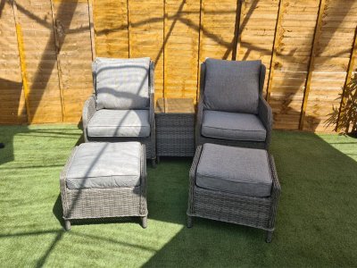 Reclining Rattan Chairs Garden, Reclining Rattan Outdoor Furniture