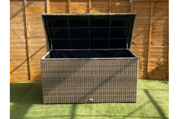Arbory Cushion  Storage Box in Cappuccino Rattan