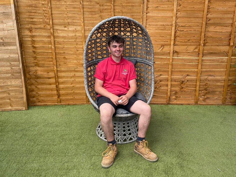 Swivel best sale cocoon chair