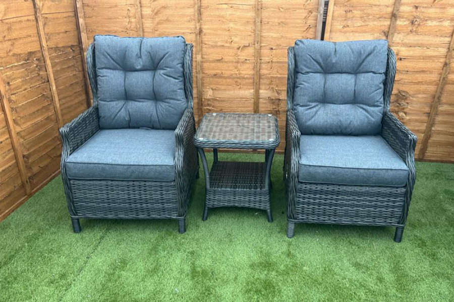 Customer Reviews for Sapcote Deluxe Reclining Set in Dark Grey Rattan