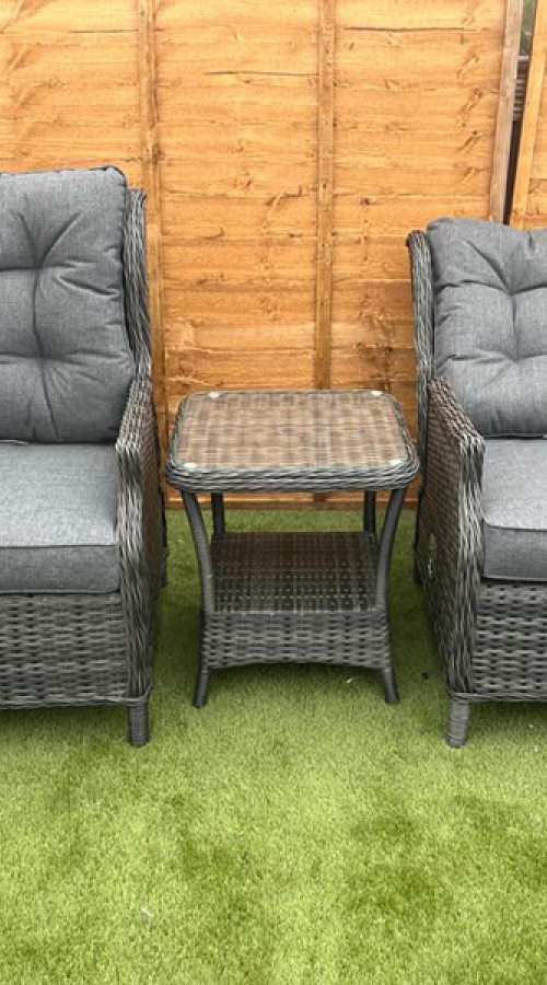 #AskGCS for Sapcote Deluxe Reclining Set in Dark Grey Rattan