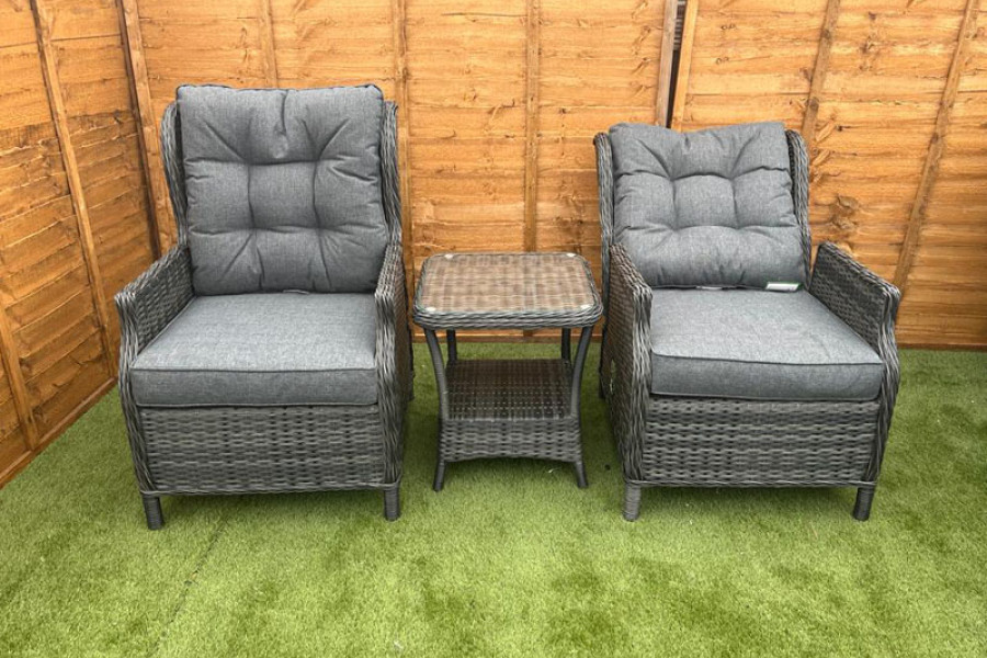 #AskGCS for Sapcote Deluxe Reclining Set in Dark Grey Rattan