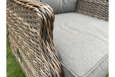 Sapcote Deluxe Reclining Set in Brown Rattan