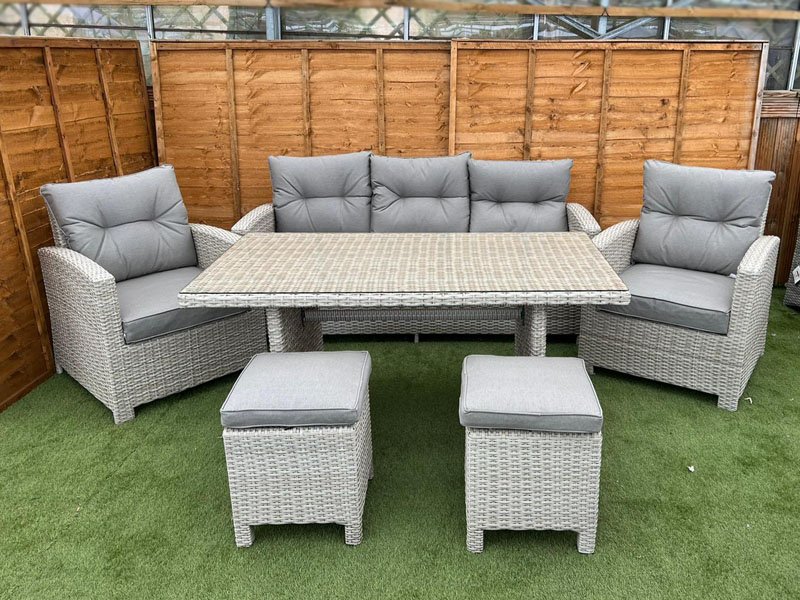 Sapcote Modular Lounge Dining Set Natural