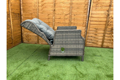 Sapcote Deluxe Reclining Set in Brown Rattan