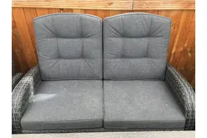 Reclining Rattan Sofa - Single