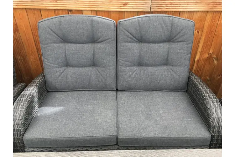 Reclining Rattan Sofa - Single