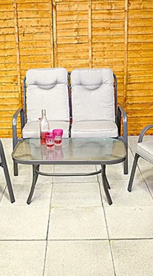 Customer Reviews for Padded Steel 4 Piece Garden Furniture Set