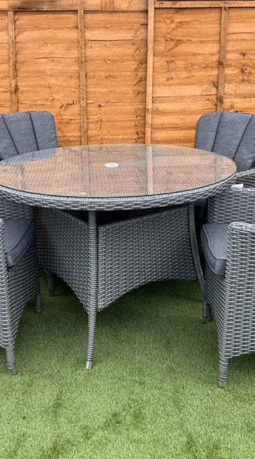 Customer Reviews for Kenilworth 4 Seater Dining Set in Grey Rattan