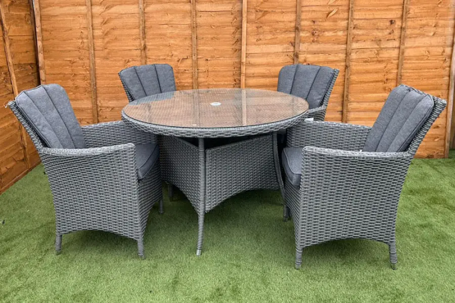 Customer Reviews for Kenilworth 4 Seater Dining Set in Grey Rattan