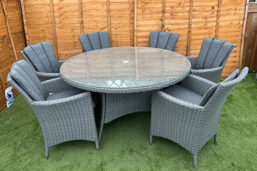 Customer Reviews for Kenilworth 6 Seater Dining Set in Grey Rattan