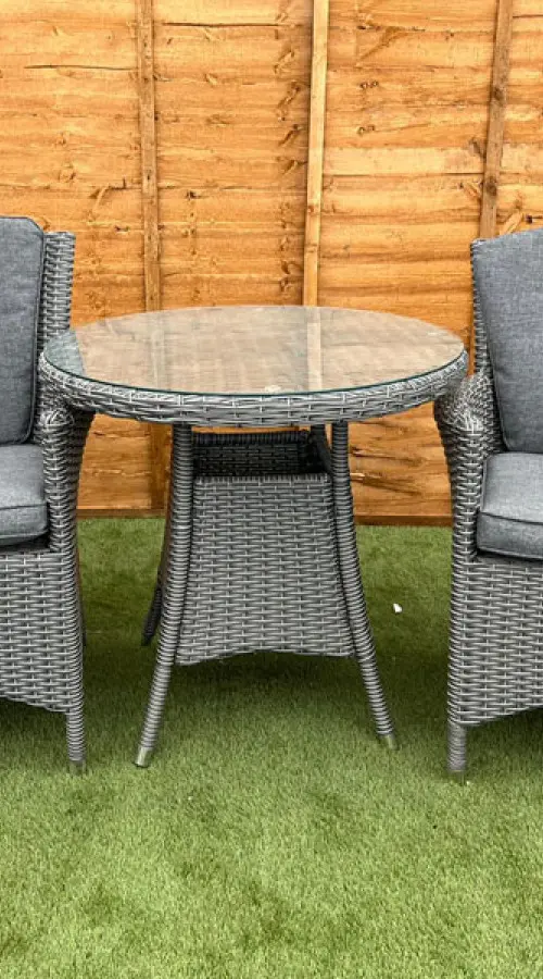 Customer Reviews for Kenilworth 2 Seater Bistro Set in Grey Rattan