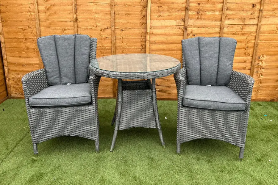 Customer Reviews for Kenilworth 2 Seater Bistro Set in Grey Rattan