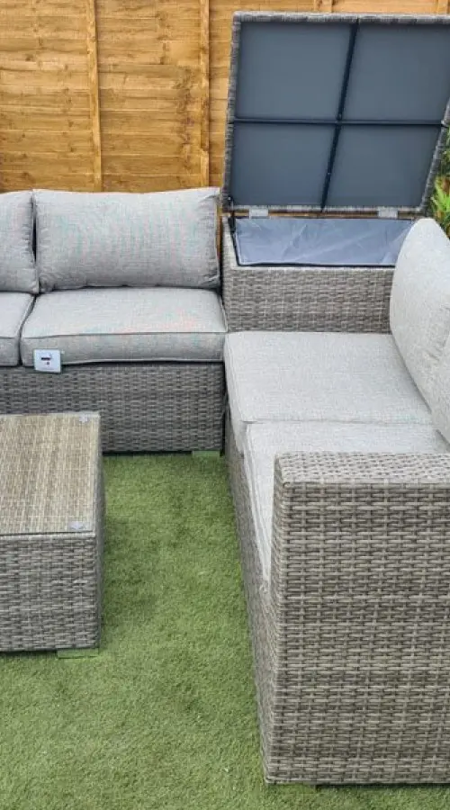 #AskGCS for Ashby Corner Sofa Set + Storage in Grey Rattan