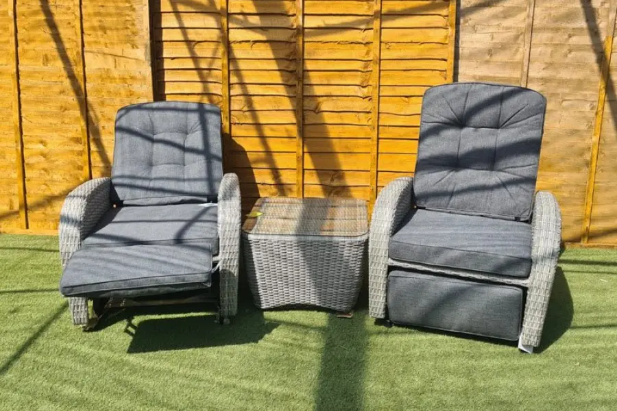 #AskGCS for Burbage Rocking & Reclining Rattan Bistro Set Silver Grey Rattan