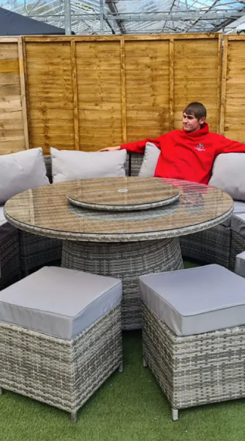 #AskGCS for Deluxe Barcelona 10 Seater Lounge Set with Lazy Susan