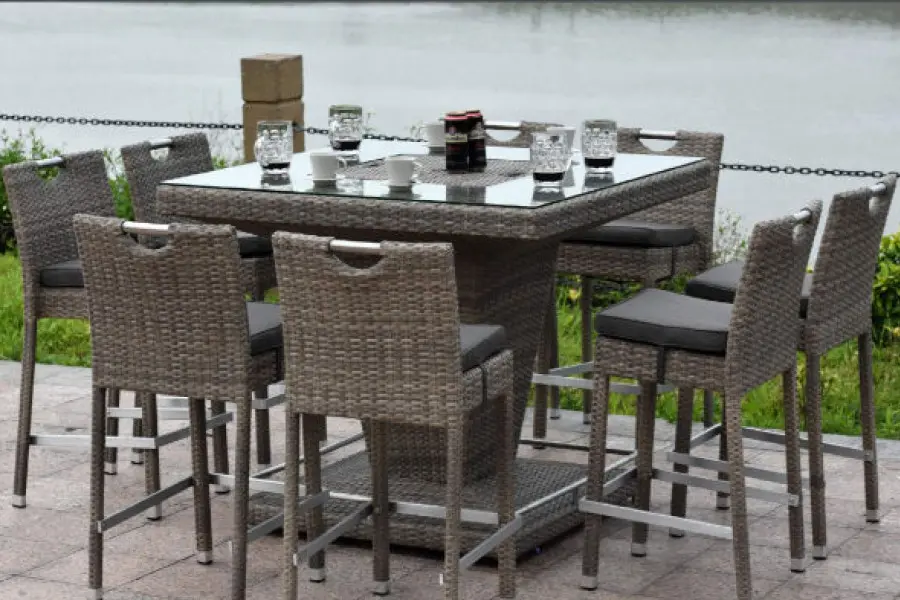 Customer Reviews for Villa Bar Set  with Ice Bucket in Brown Rattan