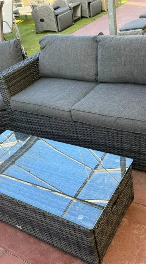 #AskGCS for Sapcote 6pc Hideaway Lounge Set in Dark Grey Rattan 
