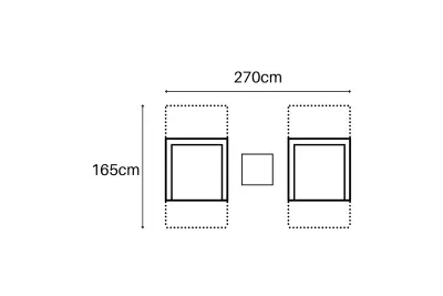 Burbage Rocking & Reclining Rattan Bistro Set in Cappuccino Brown