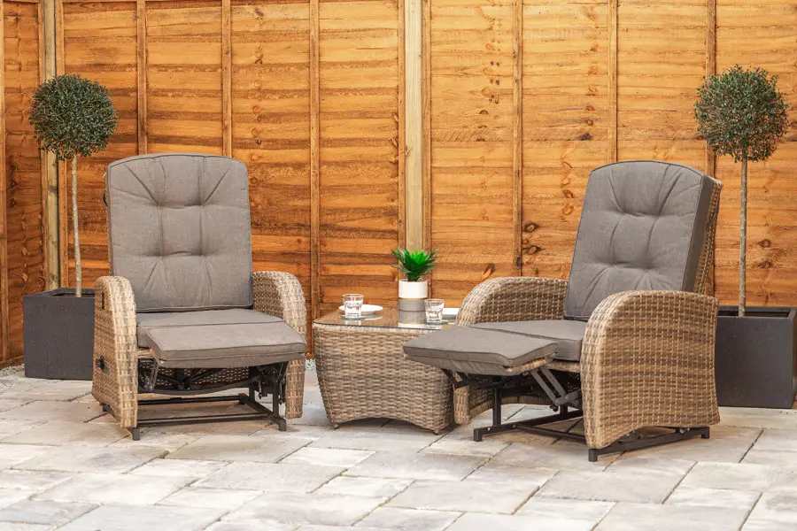 #AskGCS for Burbage Rocking & Reclining Rattan Bistro Set in Cappuccino Brown