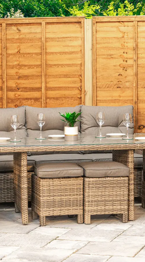 #AskGCS for Sapcote Modular Lounge Dining Set in Brown Rattan 