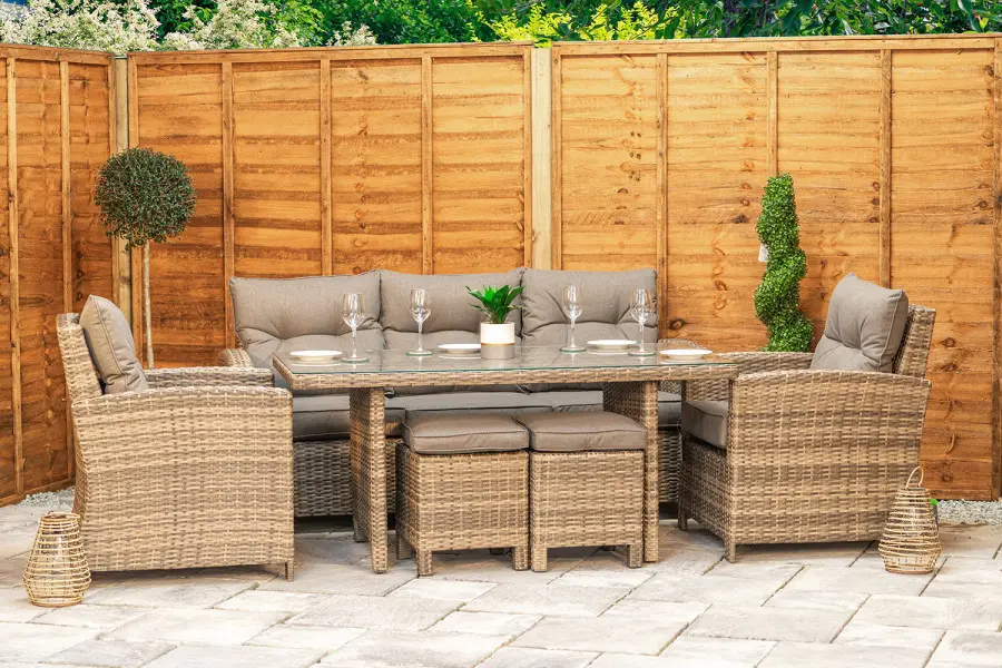 #AskGCS for Sapcote Modular Lounge Dining Set in Brown Rattan 