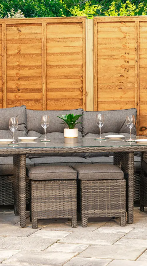 #AskGCS for Sapcote Modular Lounge Dining Set in Dark Grey Rattan