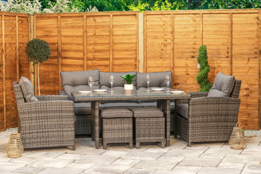 #AskGCS for Sapcote Modular Lounge Dining Set in Dark Grey Rattan