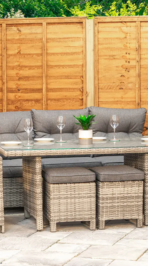 #AskGCS for Sapcote Modular Lounge Dining Set in Grey Rattan