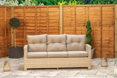 Sapcote Modular Lounge Dining Set in Brown Rattan 