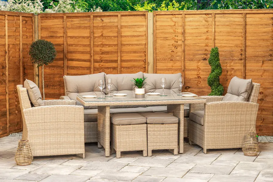 #AskGCS for Sapcote Modular Lounge Dining Set in Natural Rattan