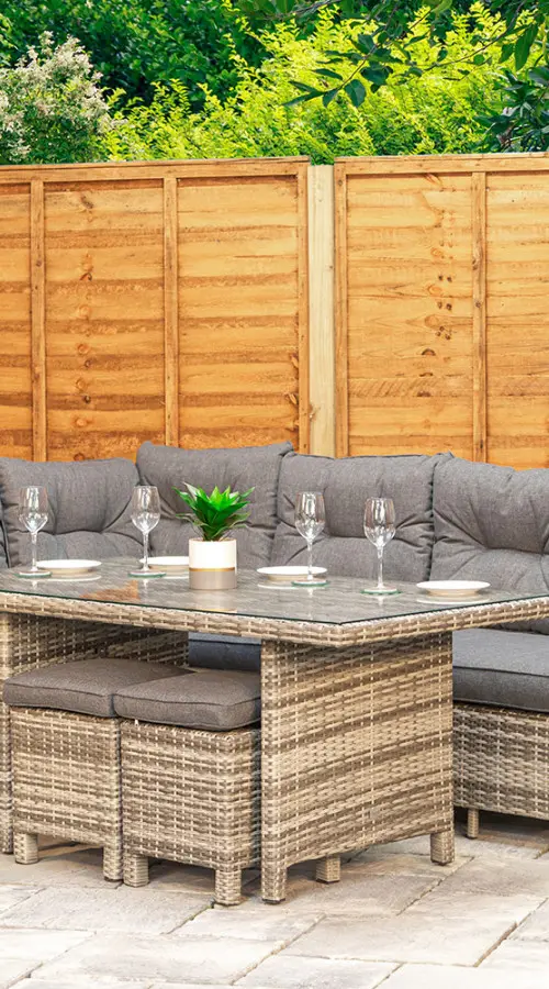 #AskGCS for Sapcote Modular Corner Dining Set in Grey Rattan 